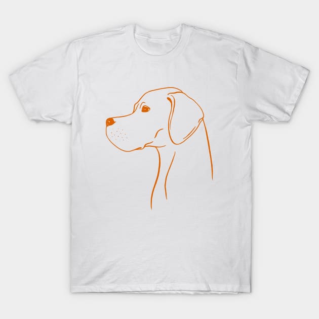 English Pointer (White and Orange) T-Shirt by illucalliart